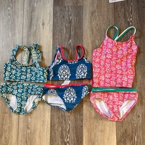 SET OF 3! Mini Boden two piece swimsuits
